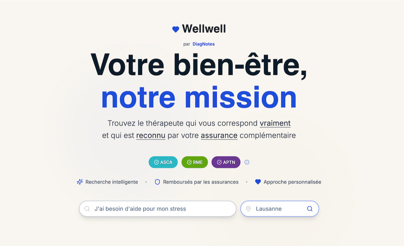 Wellwell.ch - Trouver un thérapeute certifié et remboursé par votre ...